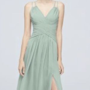David’s Bridal Size 4 Dusty Sage